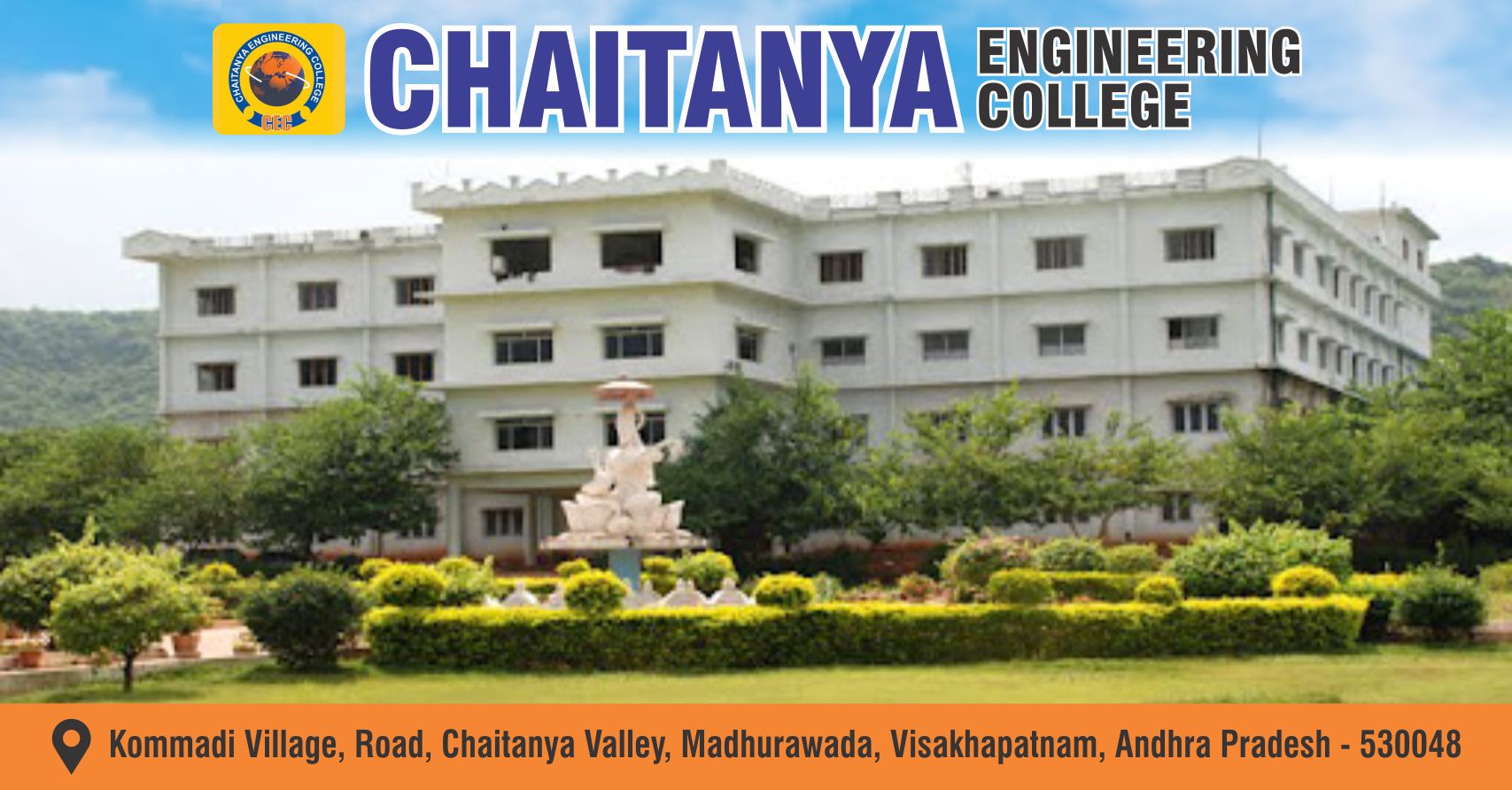 Out Side View of Chaitanya Engineering College